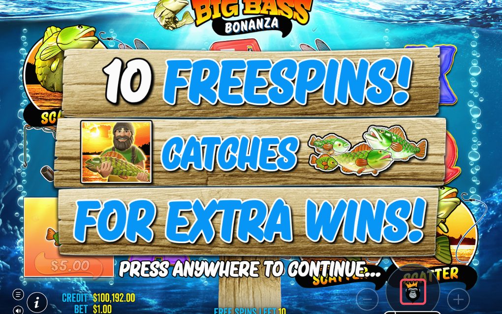 MONEY symbols collected by Fisherman Wild during Free Spins